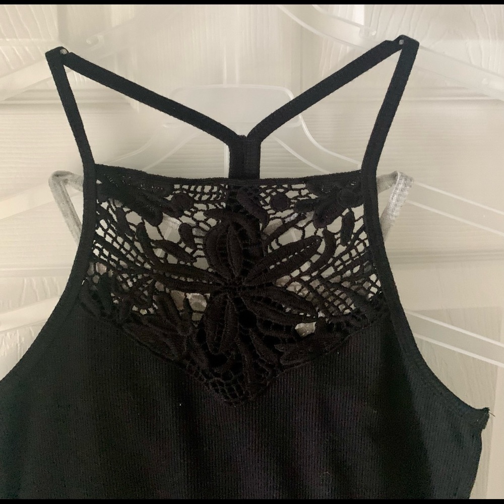 Seriously Soft AERO Tank Taps Lace Cami Women’s (Both) Black /Gray Size M - Picture 8 of 10